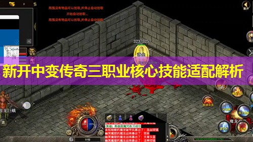 新开中变传奇三职业核心技能适配解析 新开中变传奇三职业核心技能适配解析